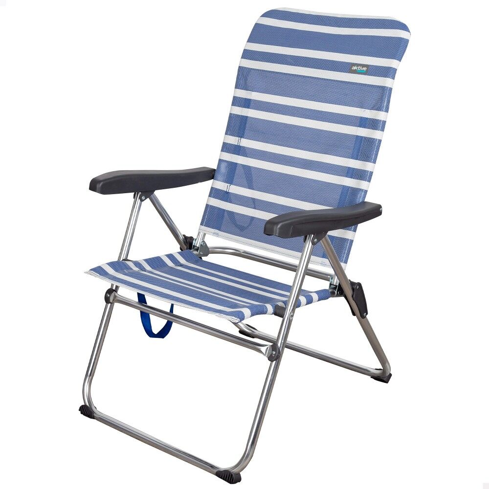 Silla plegable playa alta 5 posiciones Aktive