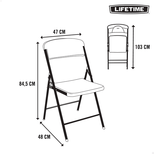 Silla plegable ultrarresistente LIFETIME UV100 Silla plegable ultrarresistente LIFETIME UV100