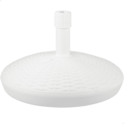 Base para guarda-sol circular branco 25-48 mm Aktive