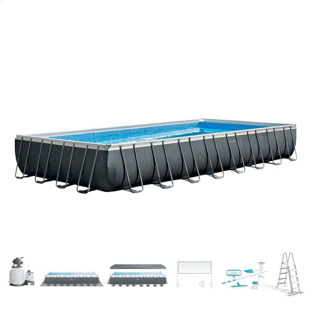 Piscina desmontable intex pack deluxe + depuradora y clorador