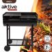 Barbacoa carbón portátil con doble parrilla y asa Aktive Barbacoa carbón portátil con doble parrilla y asa Aktive Negro
