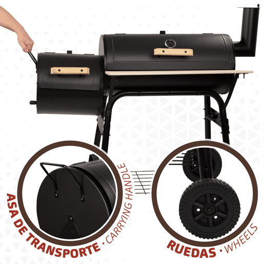 Barbecue e fumeiro a carvão portátil Aktive Barbecue e fumeiro a carvão portátil Aktive
