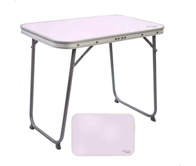 Mesa plegable de acero para camping aktive