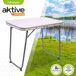 Mesa plegable de acero para camping Aktive Mesa plegable de acero para camping Aktive Blanco