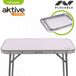Mesa plegable de acero para camping Aktive Mesa plegable de acero para camping Aktive Blanco