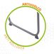 Mesa plegable de acero para camping Aktive Mesa plegable de acero para camping Aktive Blanco