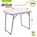 Mesa plegable de acero para camping Aktive Mesa plegable de acero para camping Aktive Blanco