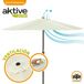 Parasol hexagonal 270 cm color crema mástil aluminio Aktive Garden Parasol hexagonal 270 cm color crema mástil aluminio Aktive Garden Crema