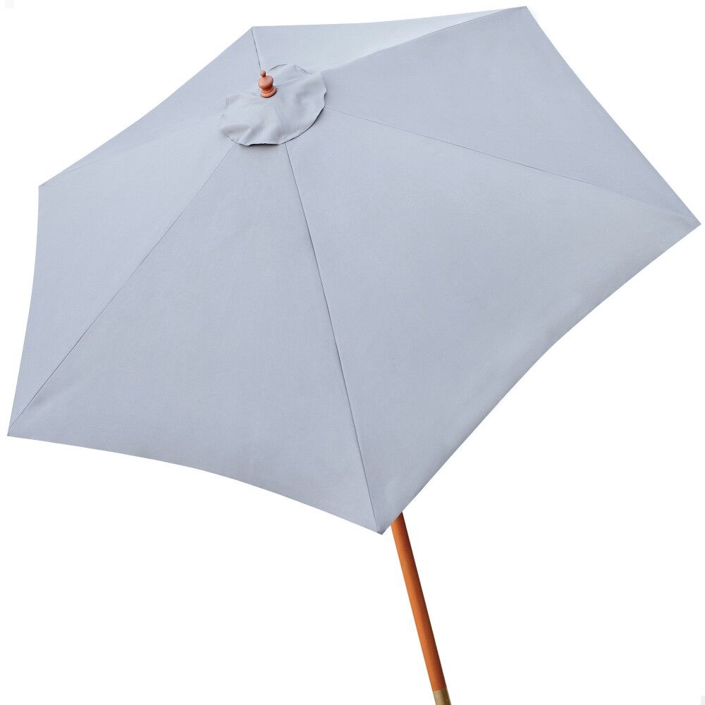 Parasol hexagonal 300 cm color antracita mástil madera aktive garden