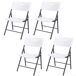 Pack 4 sillas plegables blancas LIFETIME Pack 4 sillas plegables blancas LIFETIME Blanco