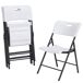 Pack 4 sillas plegables blancas LIFETIME Pack 4 sillas plegables blancas LIFETIME Blanco