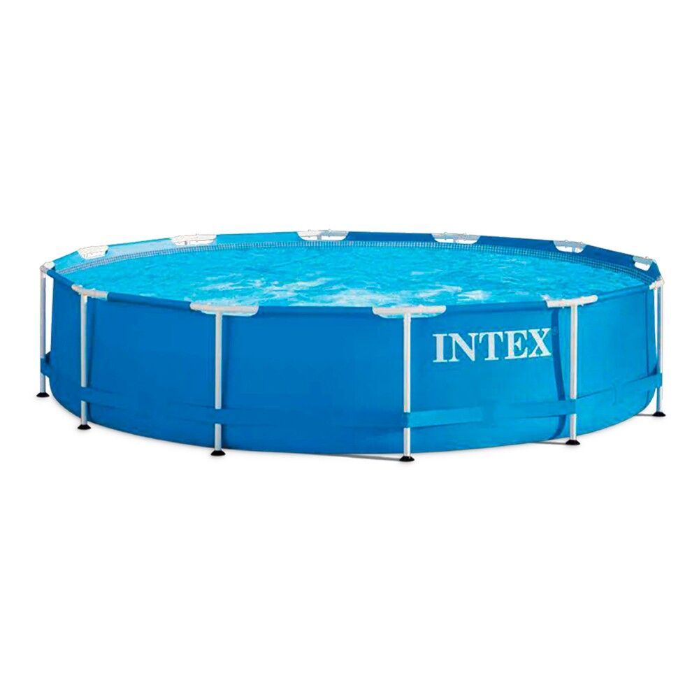 Piscina redonda metal frame intex + depuradora