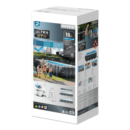 INTEX Ultra XTR Frame piscina rectangular amovível 549x274x132 + sistema de filtragem