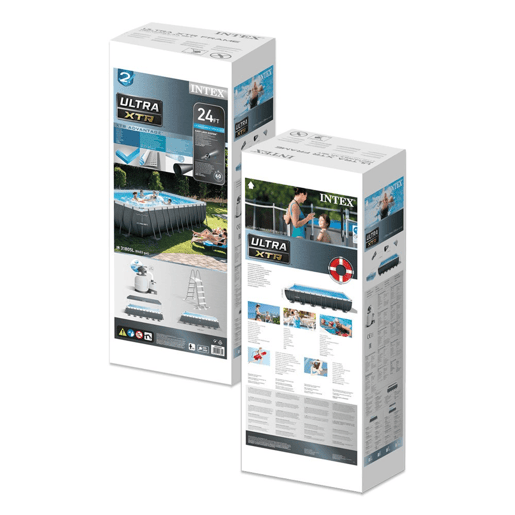 INTEX Ultra XTR Frame piscina rectangular acima do solo 732x366x132 cm + unidade de filtragem