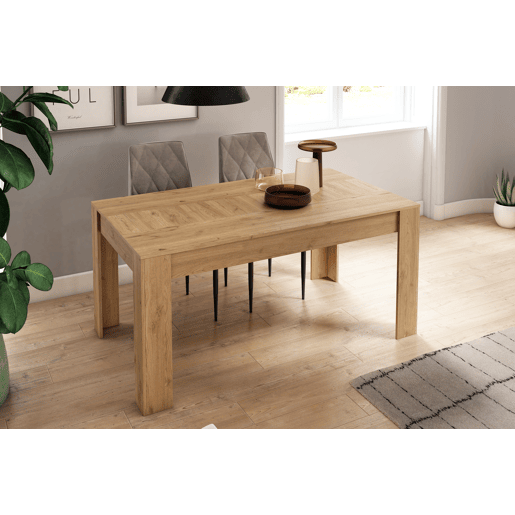 Conjunto Naturale, Sala de estar, Sala de jantar, Buffet-móvel tv120cm - mesa extensível cor CarvalhoPreto Conjunto Naturale, Sala de estar, Sala de jantar, Buffet-móvel tv120cm - mesa extensível cor CarvalhoPreto