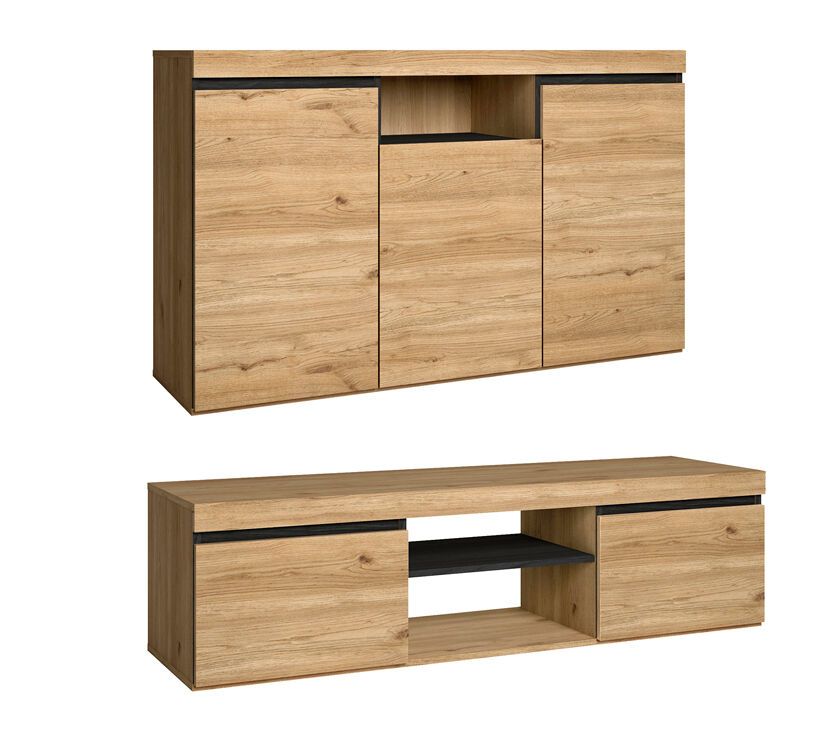 Set NATURALE Aparador, Mueble de TV 140