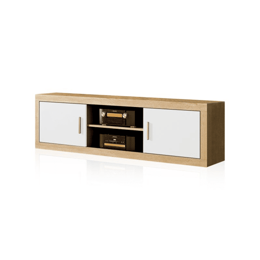 Unidade base Nuka de 2 portas Cambria - Branco 180 x 50 x 41,4 cm