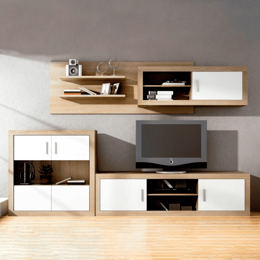 Unidade base Nuka de 2 portas Cambria - Branco 180 x 50 x 41,4 cm