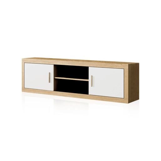 Unidade base Nuka de 2 portas Cambria - Branco 180 x 50 x 41,4 cm