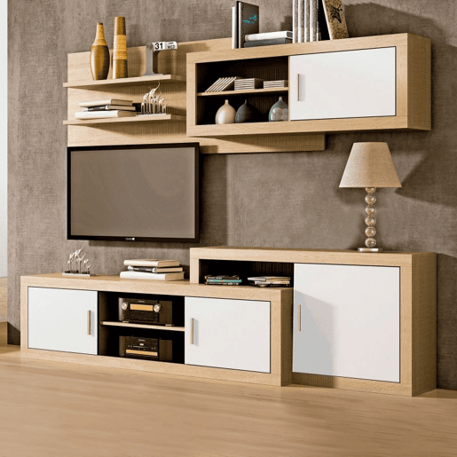 Unidade base Nuka de 2 portas Cambria - Branco 180 x 50 x 41,4 cm