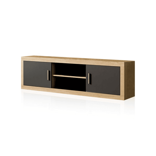 Unidade base Nuka de 2 portas Cambria - Grafite 180 x 50 x 41,4 cm Unidade base Nuka de 2 portas Cambria - Grafite 180 x 50 x 41,4 cm