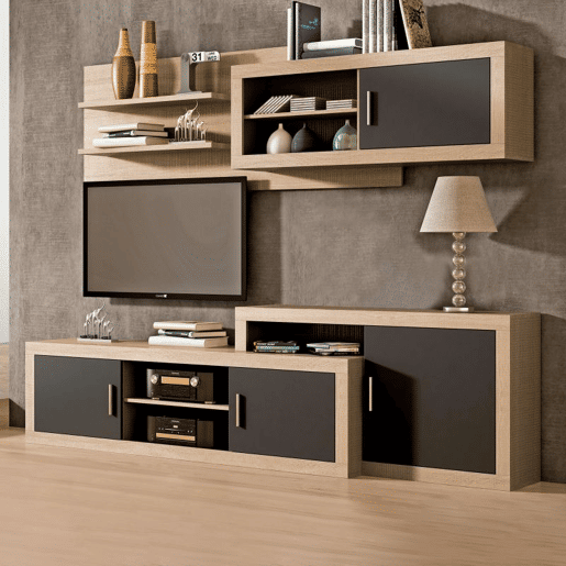 Unidade base Nuka de 2 portas Cambria - Grafite 180 x 50 x 41,4 cm Unidade base Nuka de 2 portas Cambria - Grafite 180 x 50 x 41,4 cm