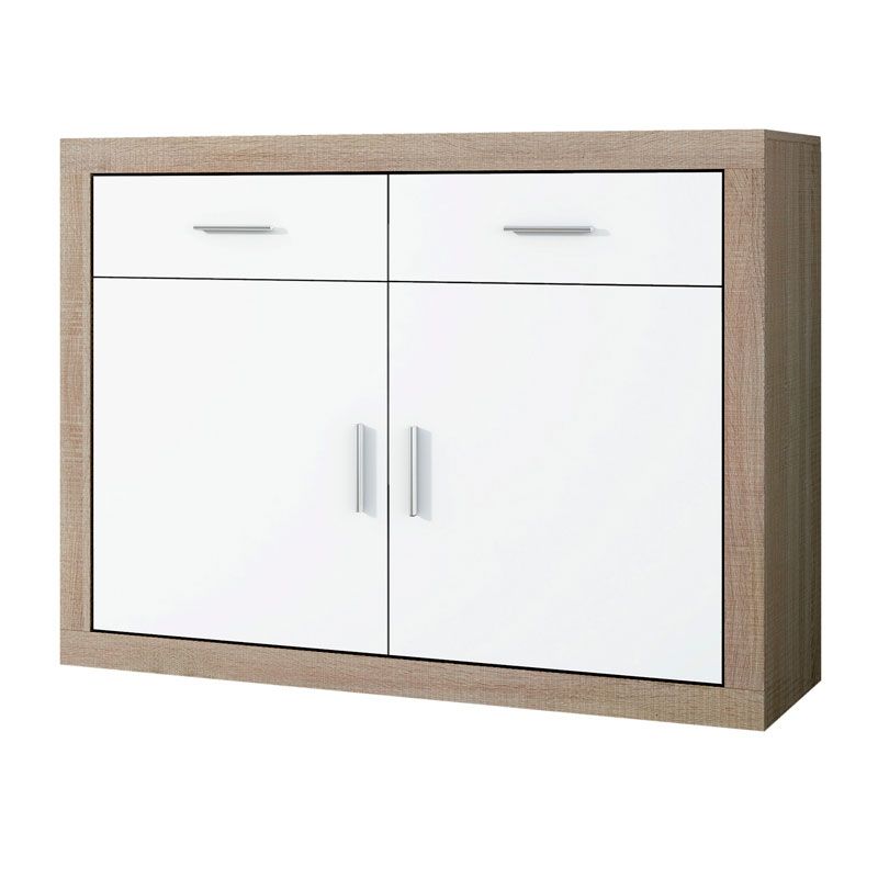 Aparador nuka cambria - blanco 120 x 90,2 x 41,4 cm