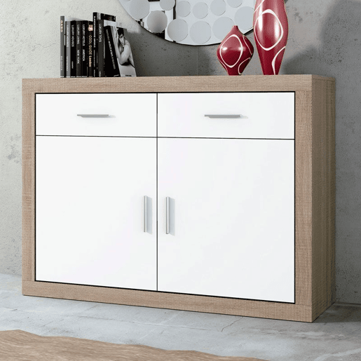 Aparador Nuka Cambria - Branco 120 x 90,2 x 41,4 cm