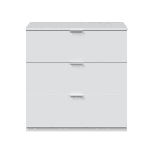 Cómoda 3 gavetas aglomerado branco 80x70x38cm Cómoda 3 gavetas aglomerado branco 80x70x38cm