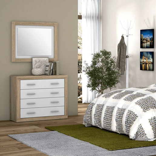 Cómoda Lara Cambria - Branco 98 x 81,5 x 39,6 cm