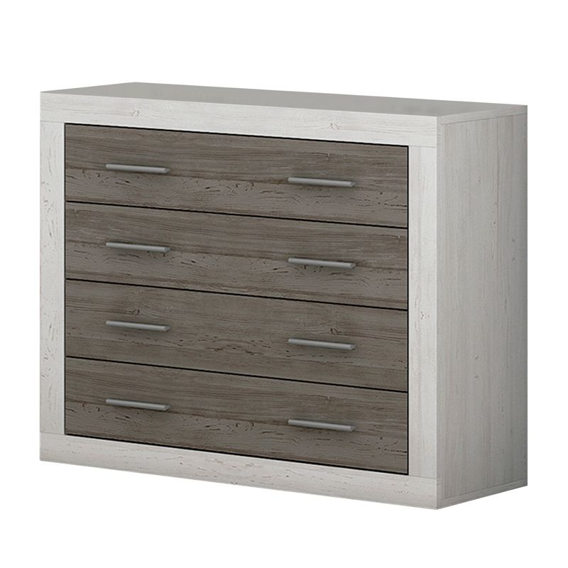 Cómoda lara andersen pino y gris 81,5x98x39,6 cm