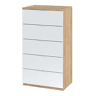Cómoda Luca Artik White (Branco mate) - Carvalho canadiano 60 x 110 x 40 cm