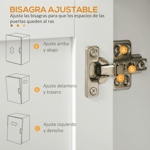 HOMCOM Carrinho de Cozinha com 1 Gaveta 2 Portas Suporte para Panos e Especies Carrinho Auxiliar com Rodas para Sala de Jantar Carga Máxima 105x36x85cm Branco