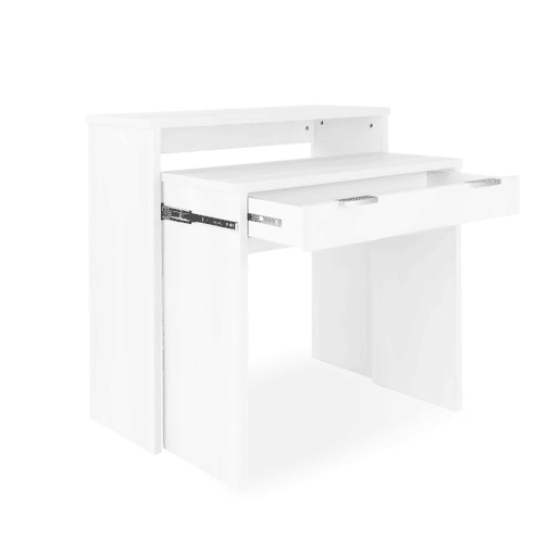 Mesa de consola Aput Branco 33 (cerrada), 63,4 (abierta) x 87,5 x 90 cm