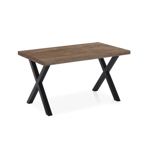 Mesa de jantar X-Loft 140 Carvalho boreal - Preto 140x80 cm