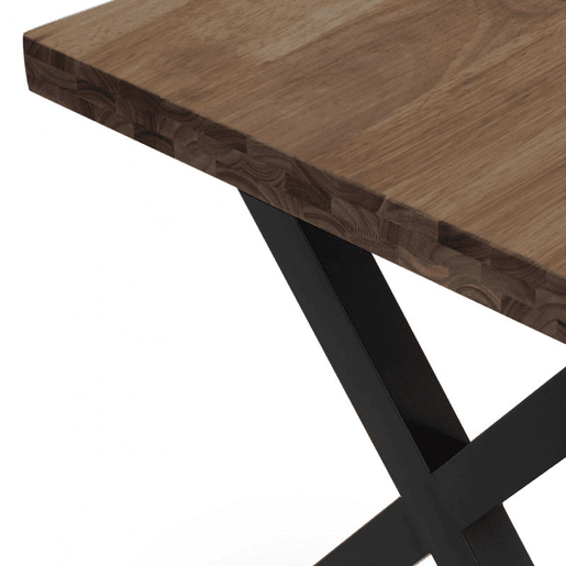 Mesa de jantar X-Loft 140 Carvalho boreal - Preto 140x80 cm