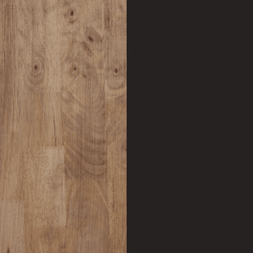Mesa de jantar X-Loft 140 Carvalho boreal - Preto 140x80 cm