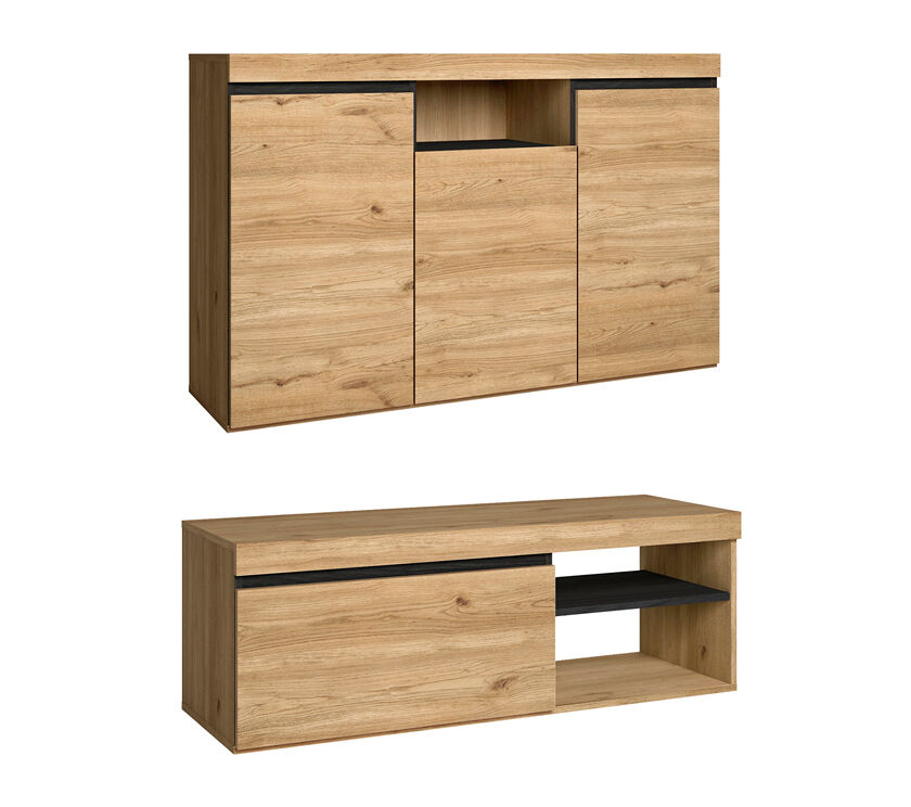 Set NATURALE Aparador, Mueble de TV 120