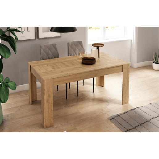 KAI Mesa com folhas extensível KAI até 200 cm - 76 x 140 x 90 cm - Madeira de carvalho