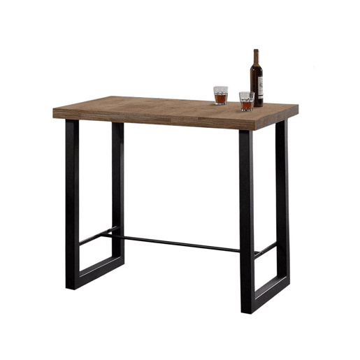 Mesa alta Loft Carvalho boreal - Preto 120 x 100 x 70cm cm