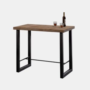 Mesa alta Loft Carvalho boreal - Preto 120 x 100 x 70cm cm