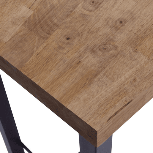 Mesa alta Loft Carvalho boreal - Preto 120 x 100 x 70cm cm