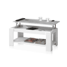 Mesa de centro elevatória Ambit Branco Artik (Branco mate) - Cinzento Cimento 100 x 43u201354 x 50cm cm