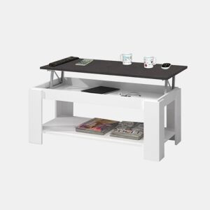 Mesa de centro elevatória Ambit Artik Branco (Branco mate) - Ferrugem 100 x 43u201354 x 50cm cm