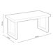 Mesa Centro Elevable Salón Comedor 120x60 Mesa Centro Elevable Salón Comedor 120x60 Blanco
