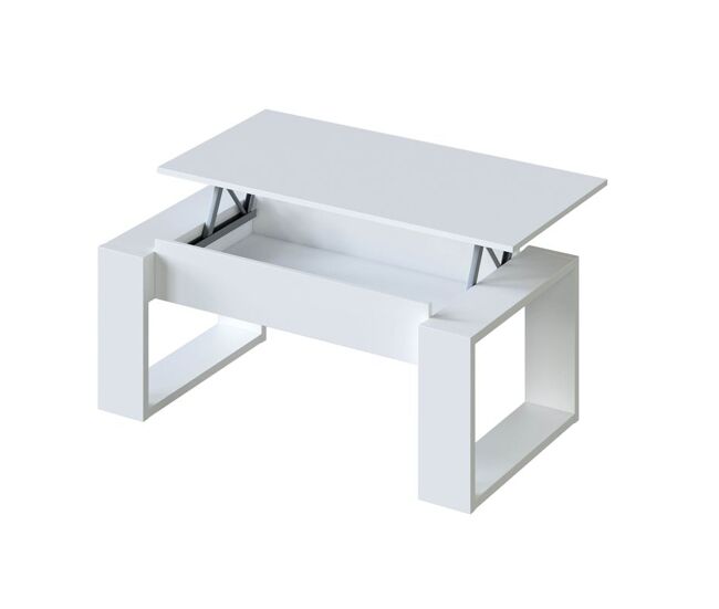 Mesa de centro elevable nova blanco artik (blanco mate) 105 x 45–54 x 55 cm