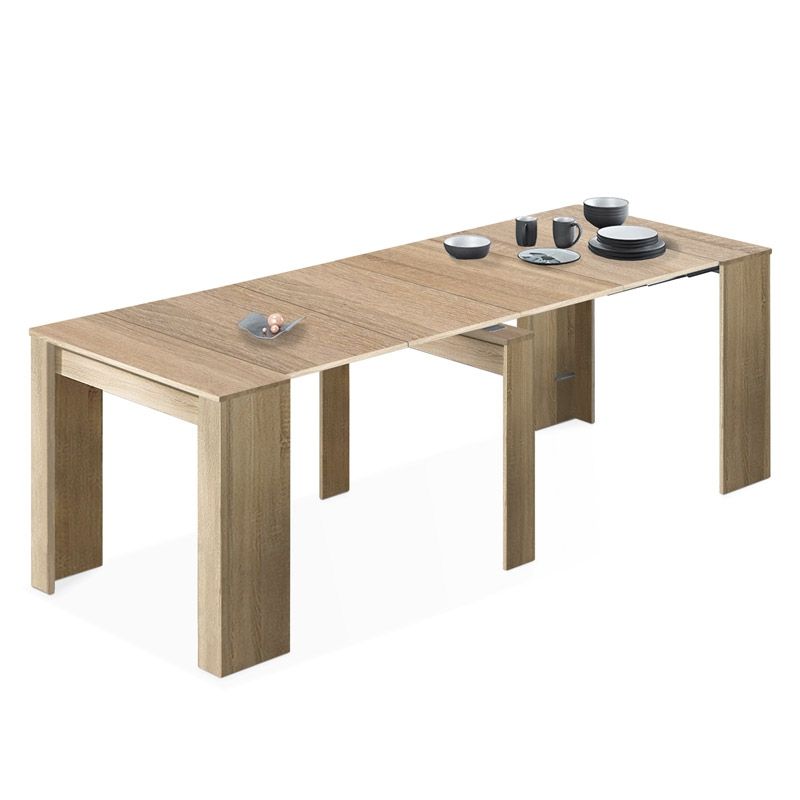 Mesa consola extensible kendra roble canadian 235 x 78 x 90 cm