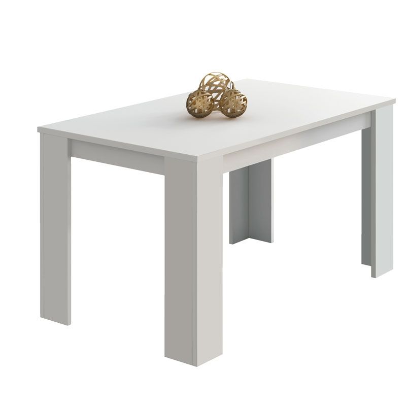Mesa de comedor berta 140 blanco 140 x 75 x 80 cm