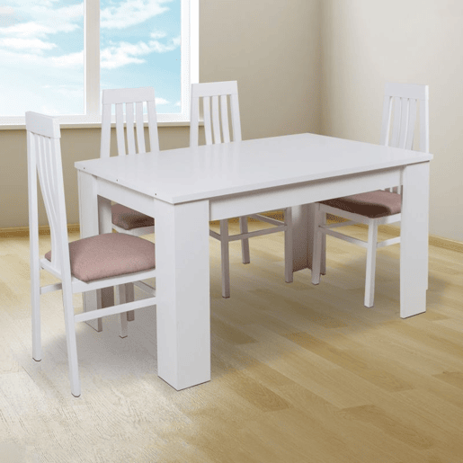 Mesa de jantar Berta 140 Branco 140 x 75 x 80 cm