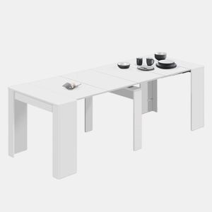 Mesa de consola extensível Kendra Branco 235 x 78 x 90cm cm